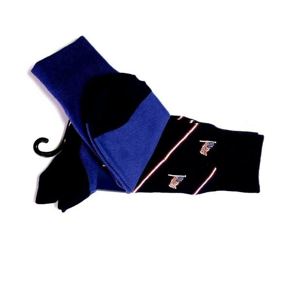 Polo Ralph Lauren Men's Crew Dress Socks Polo Bear Novelty Cotton Blend 2 Pairs - Picture 4 of 12